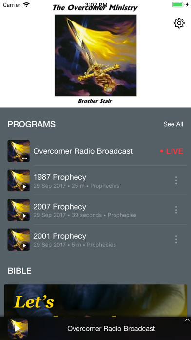 Overcomer Radio Broadcast Screenshots