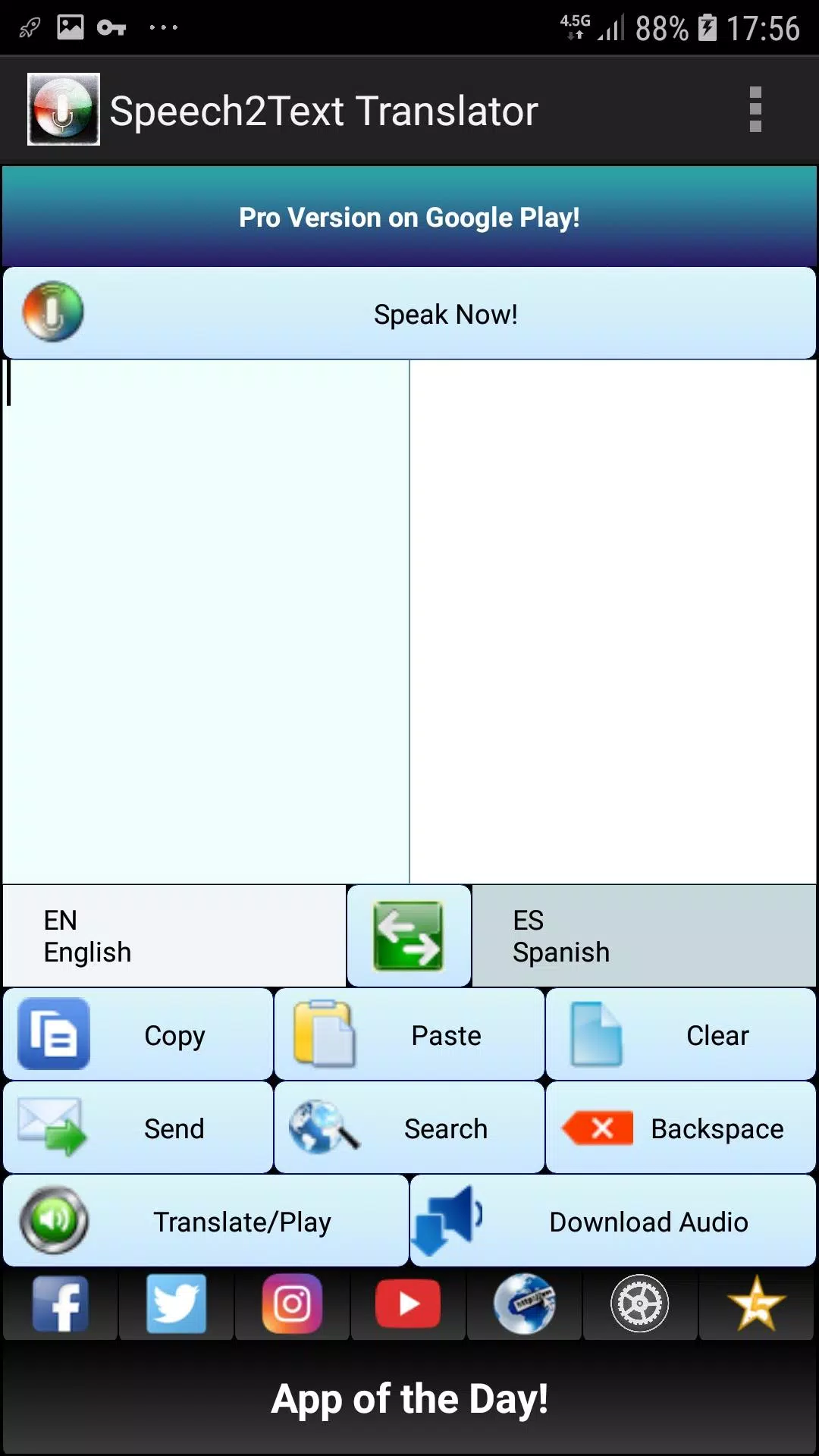 Speech to Text TTS Translator Screenshots