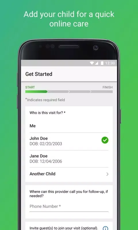 Augusta Virtual Care Screenshots