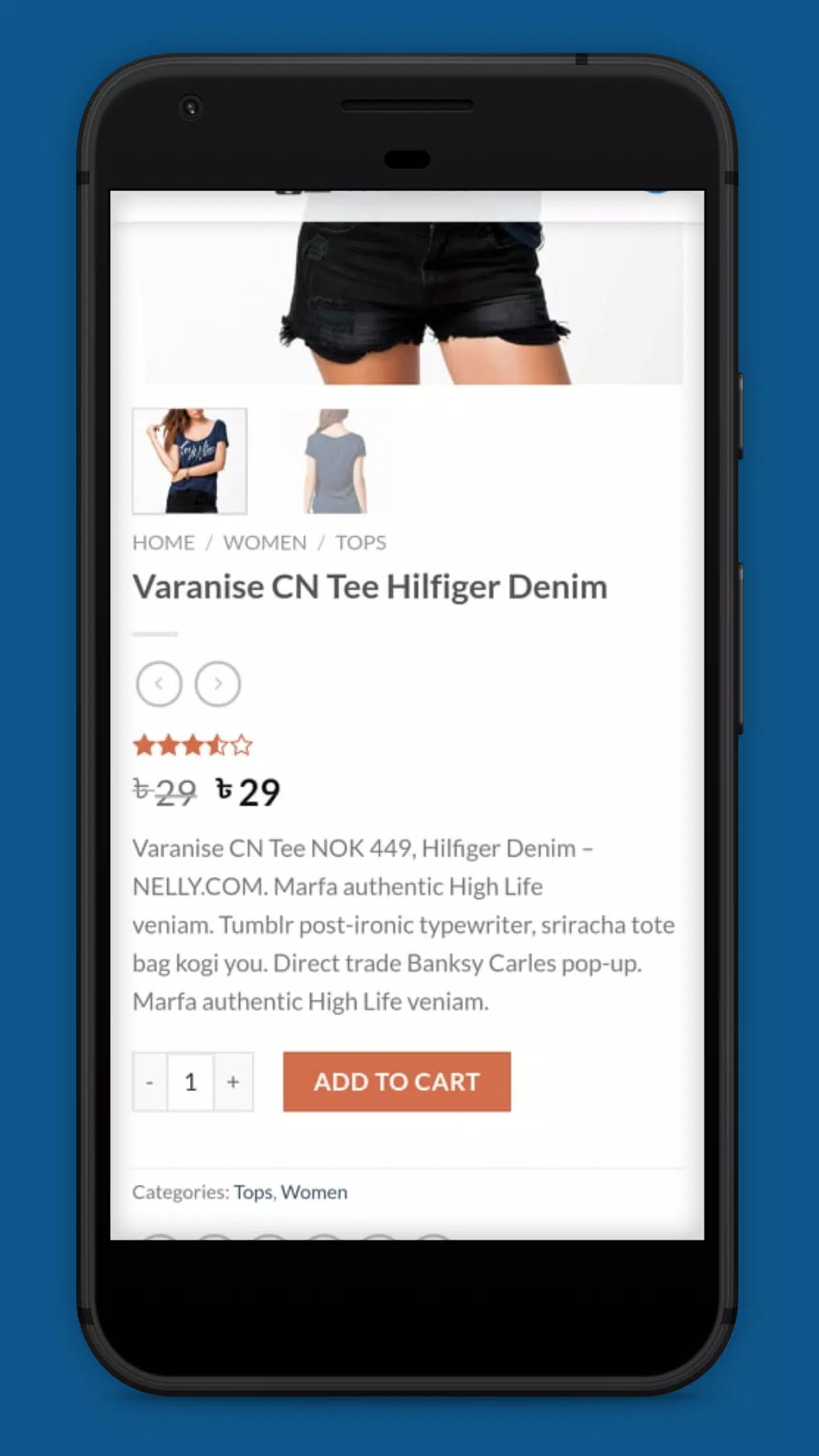 Zrzuty ekranu Aurora eCommerce Store App