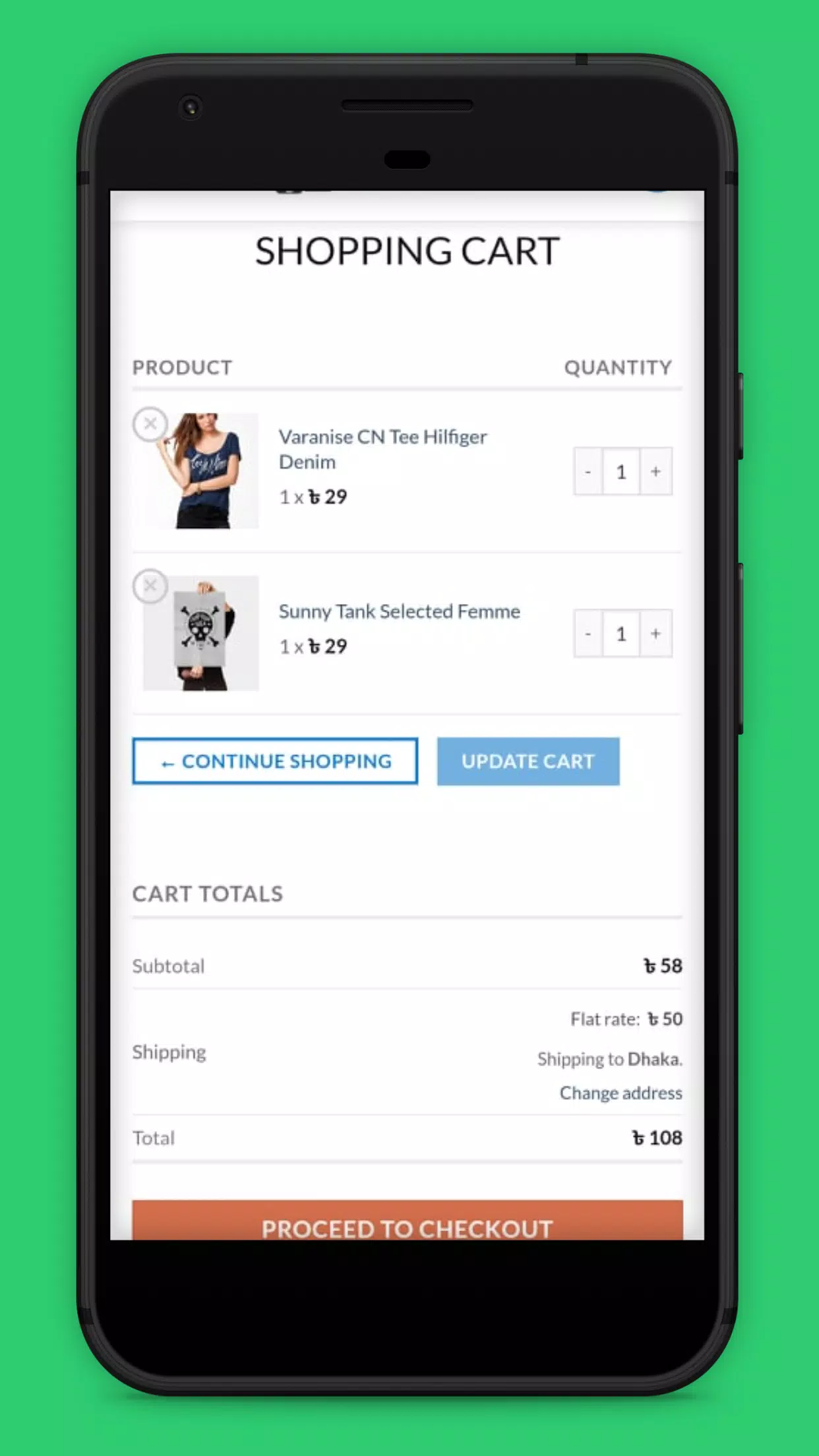Zrzuty ekranu Aurora eCommerce Store App