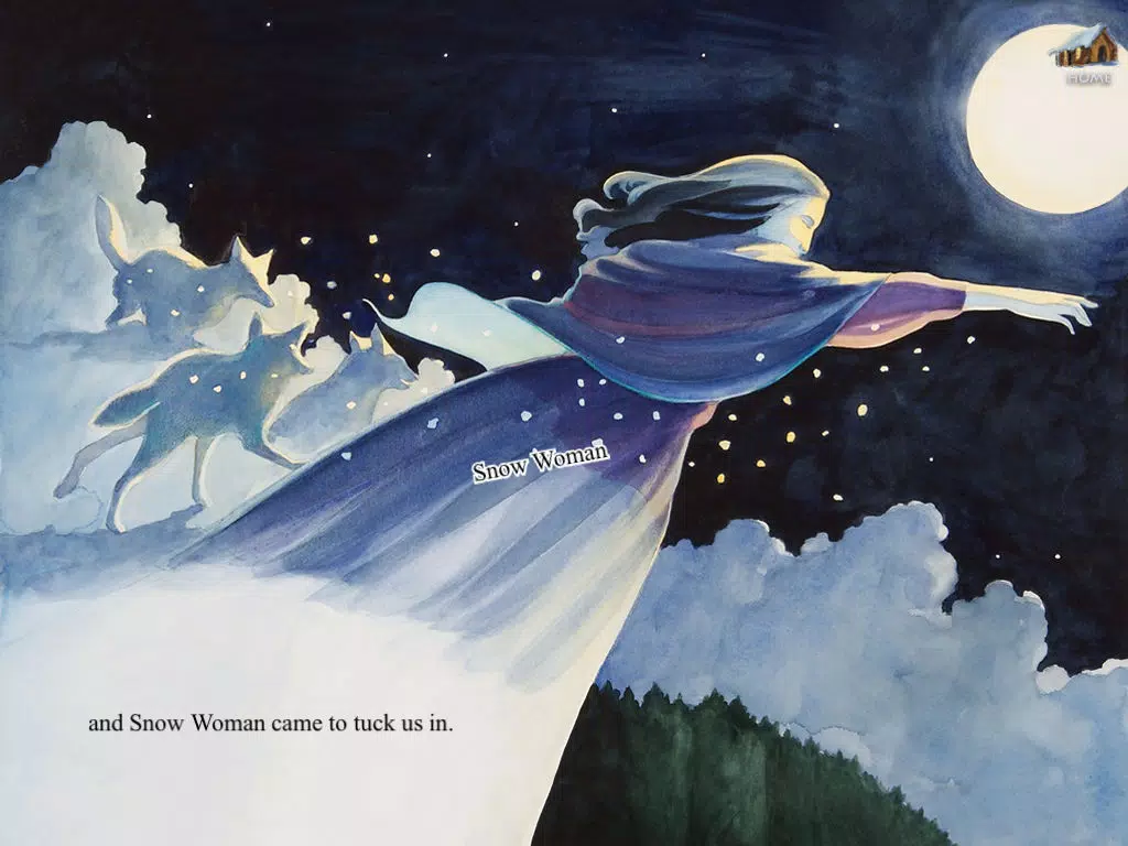 One Cold Night is a fanciful and interactive bedtime story book for kids which describes the onset of Winter, depicting the Mythical tale of Winter in the native American tradition, by Claire Ewart (iPad Lite Version, by Auryn Apps) iPad Screenshots