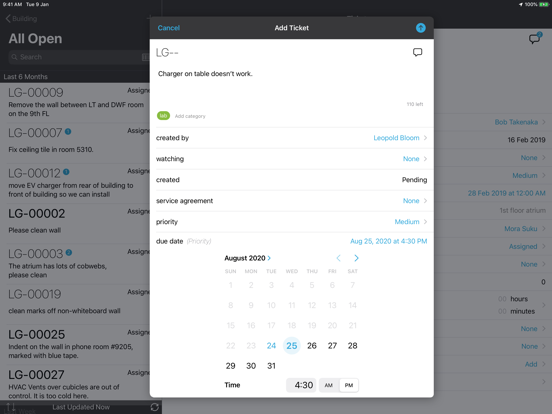 BIM 360 Ops iPad Screenshots
