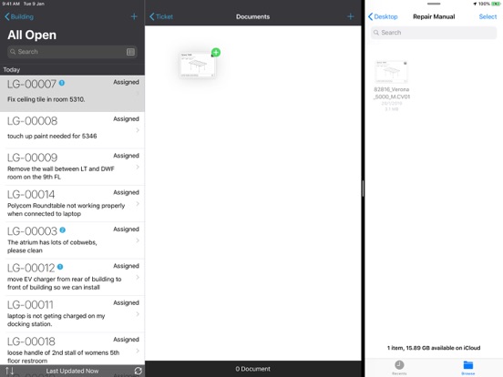 BIM 360 Ops iPad Screenshots