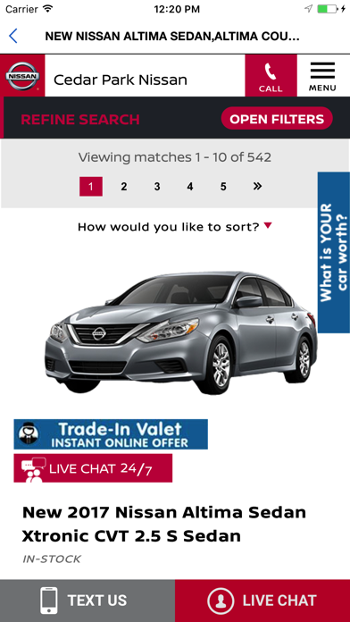 Cedar Park Nissan Screenshots
