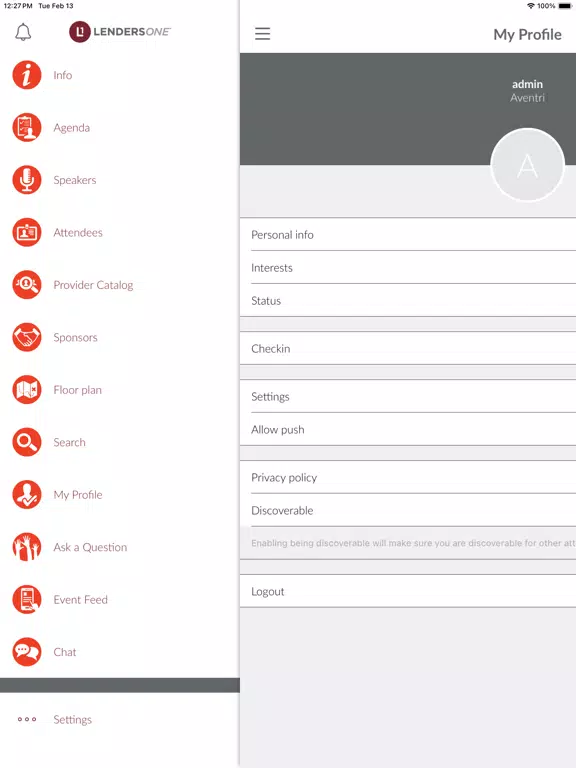 Captures d'écran de Lenders One Conference App iPad