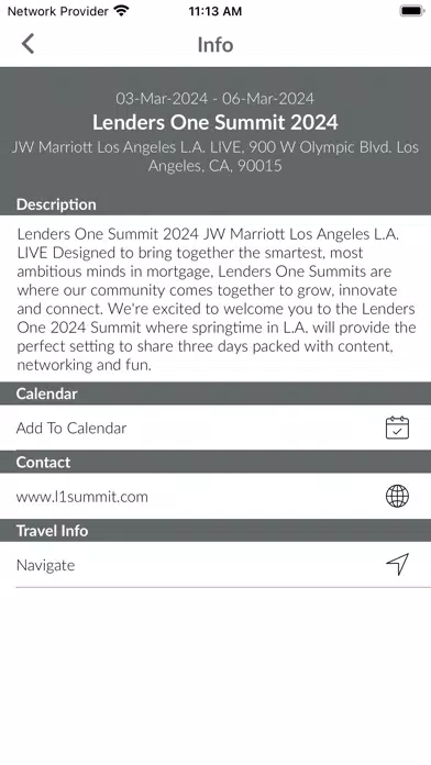 Captures d'écran de Lenders One Conference App