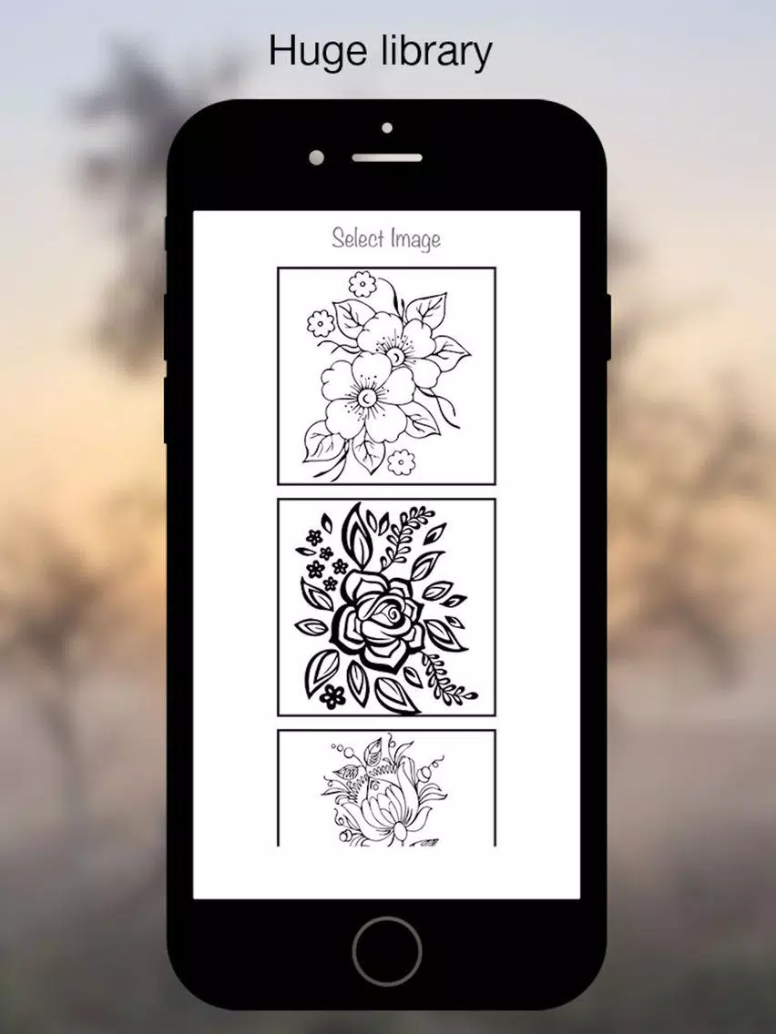 Coloring Book - Flower iPad Screenshots