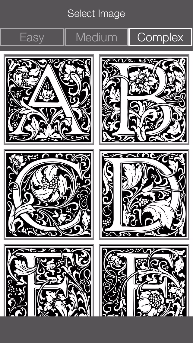 Letter Coloring Pages - Touch Coloring Book for Adults & Kids Screenshots