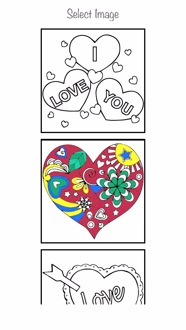 Interactive touch Coloring Book for Valentine's Day - Paint Studio for Adults and Love Couples All Free Pictures Screenshots