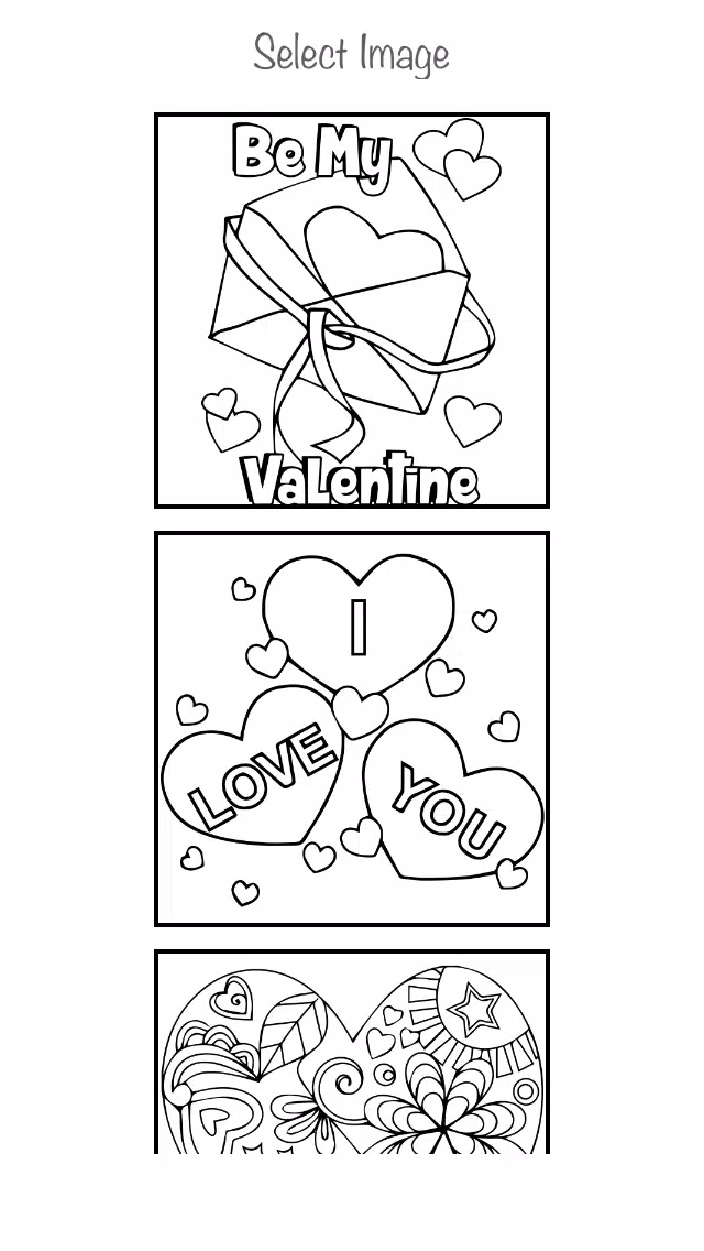 Interactive touch Coloring Book for Valentine's Day - Paint Studio for Adults and Love Couples All Free Pictures Screenshots