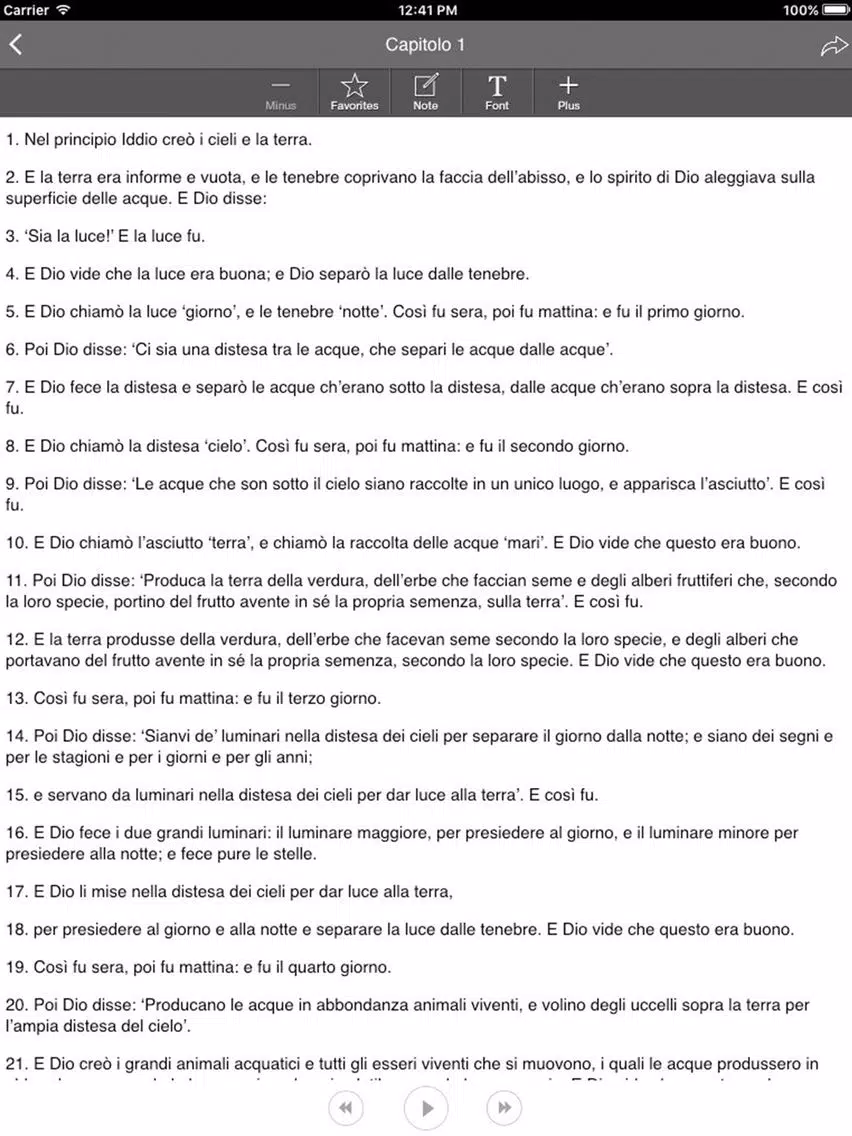 La Sacra- Italian Bibbia Audio iPad 스크린샷