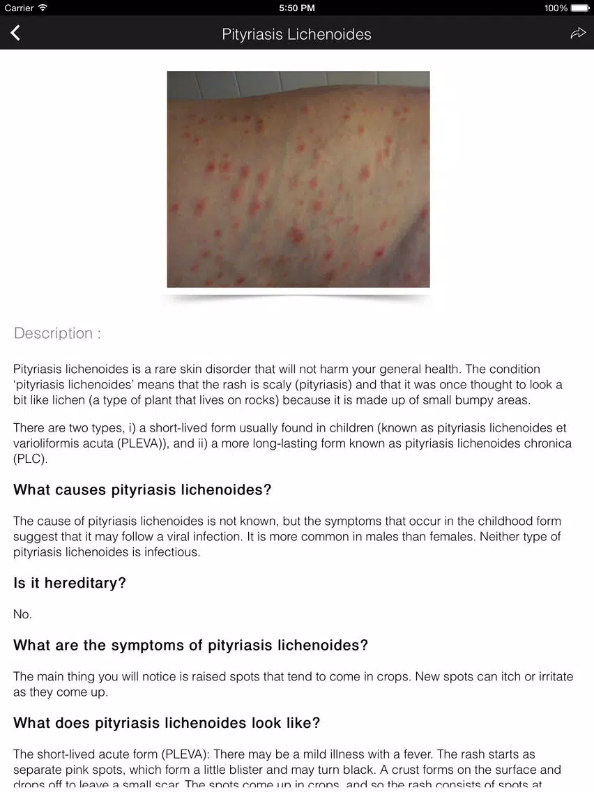 Skin Disease Problems and Care iPad Screenshots