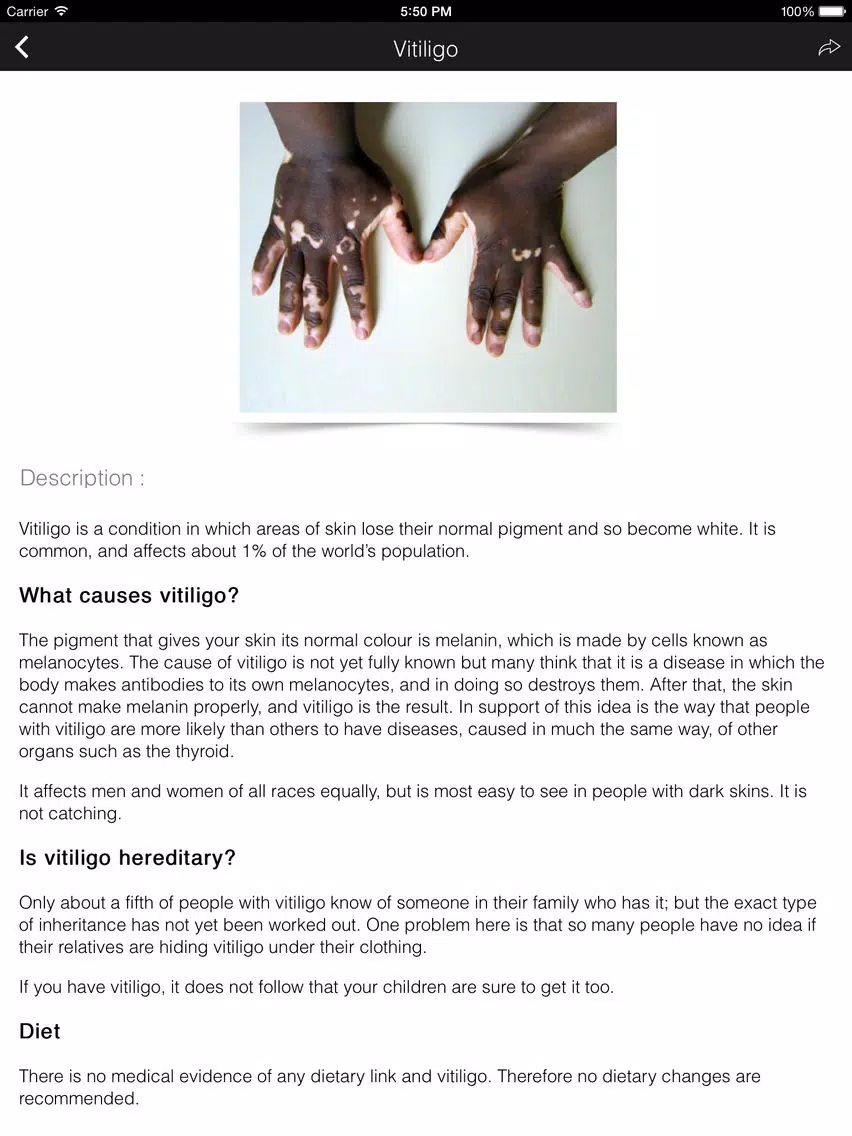 Skin Disease Problems and Care iPad Screenshots