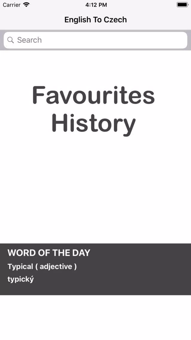 English To Czech Dictionary سکرین شاٹس