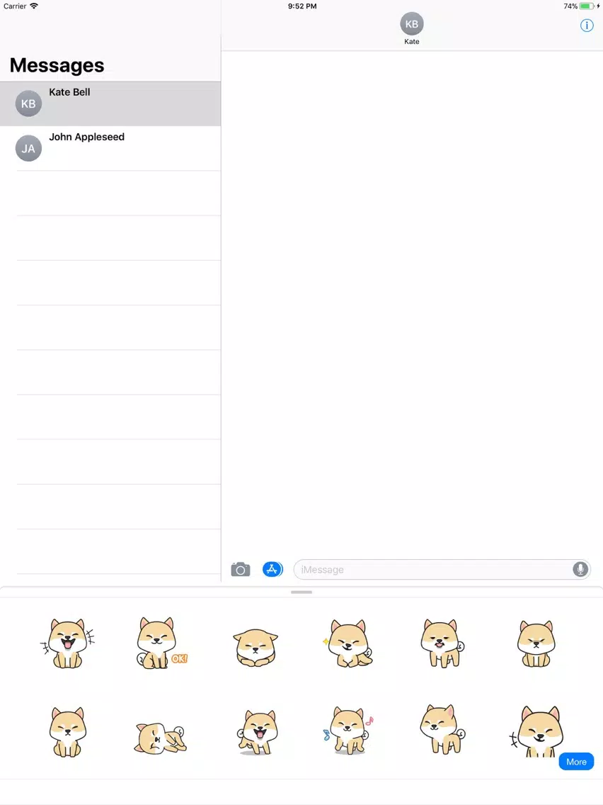Puppy Love Animated Stickers iPad Screenshots