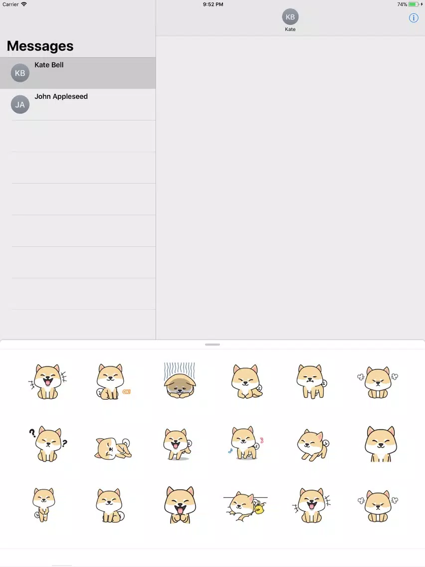 Puppy Love Animated Stickers iPad Screenshots