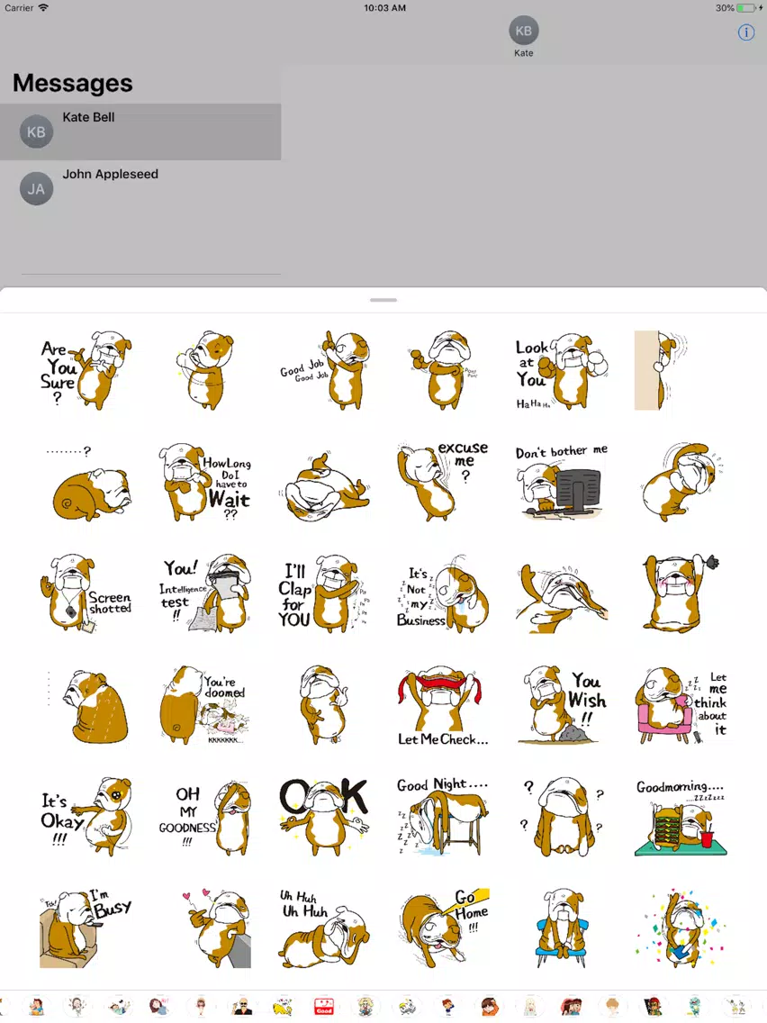 Tangkapan skrin Social Bulldog iPad