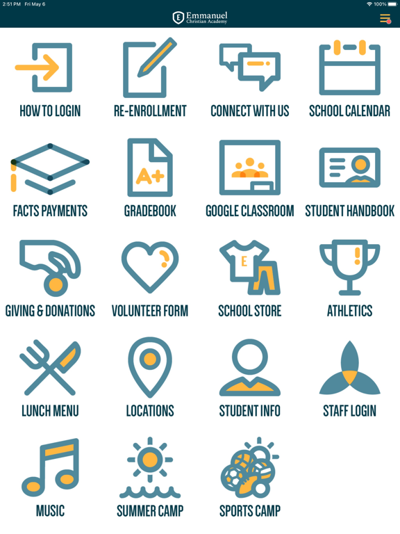 ECA Newington iPad Screenshots