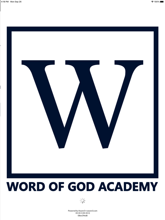 Tangkapan skrin Word of God Academy iPad