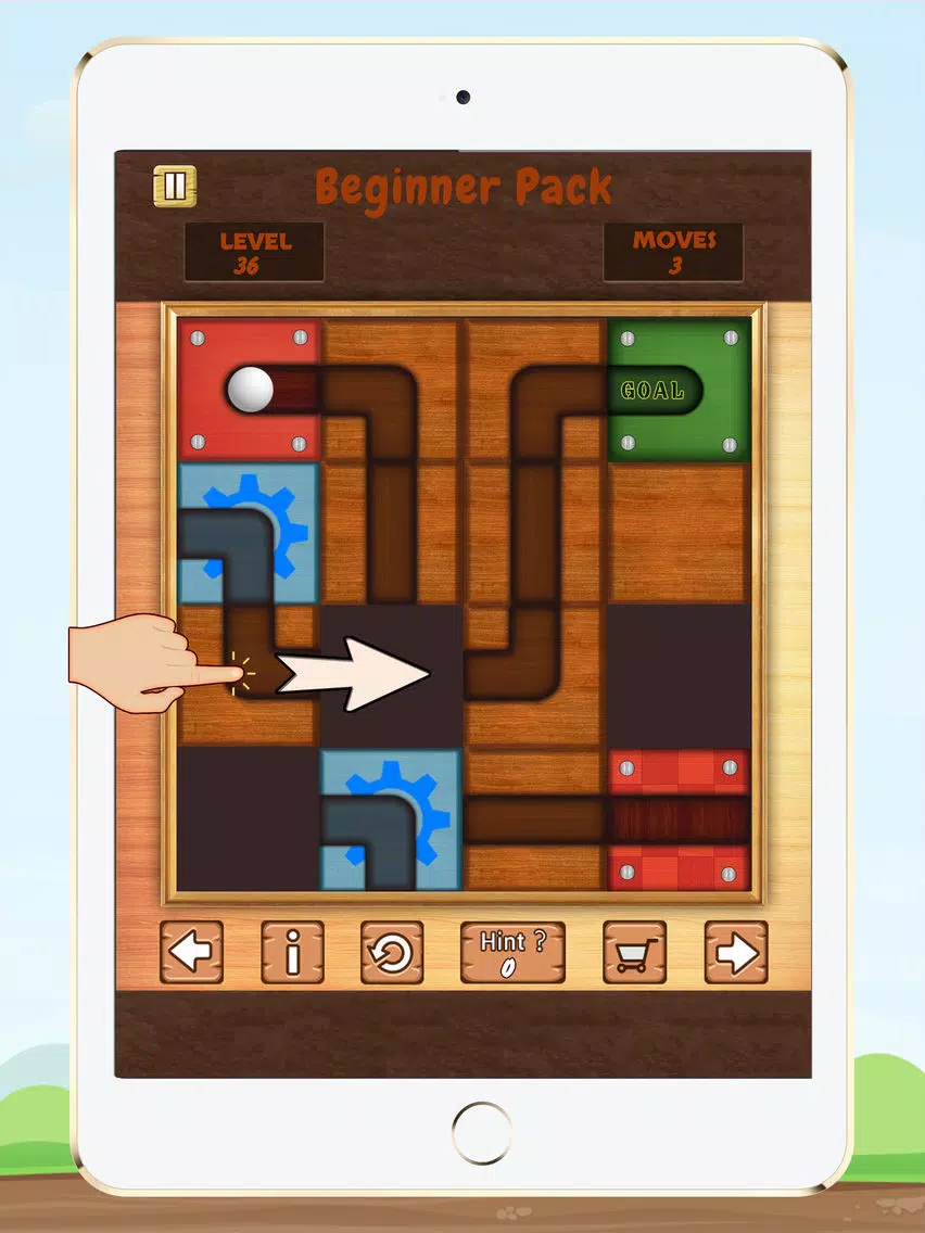 Unroll Ball to Unblock The Ball iPad Screenshots
