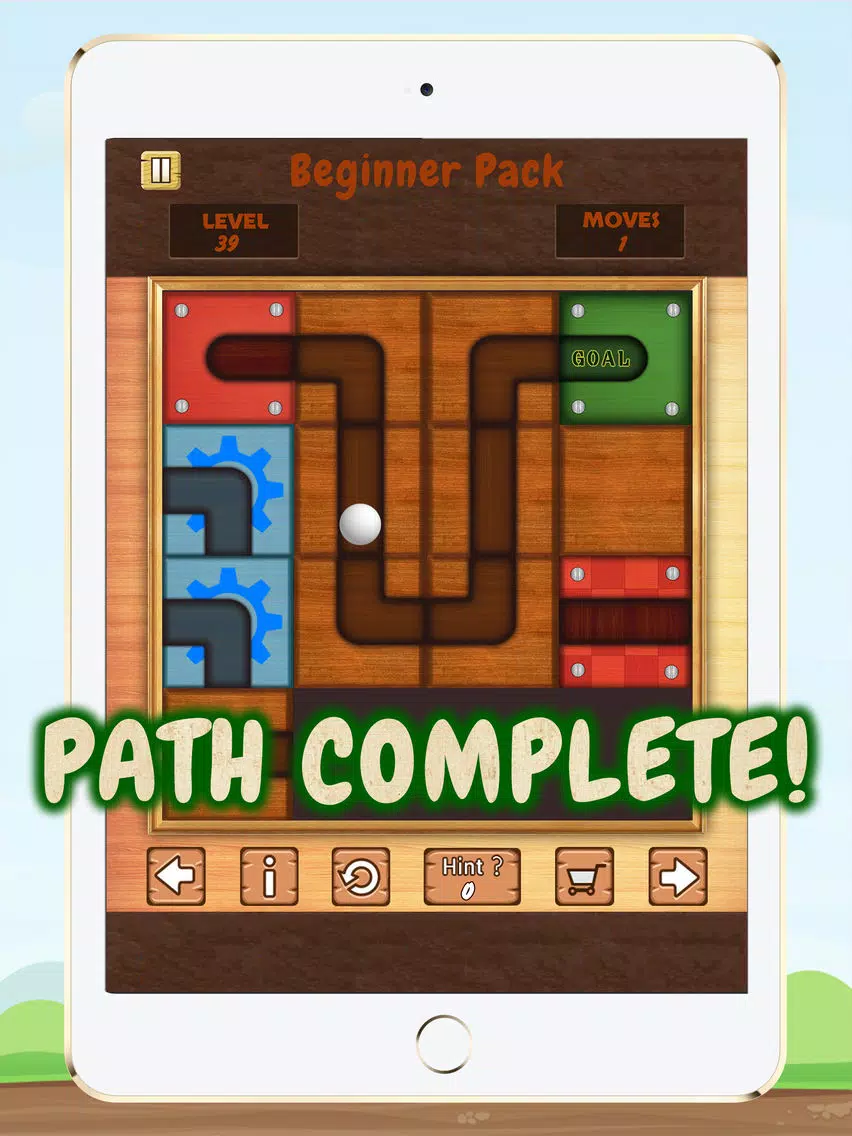 Unroll Ball to Unblock The Ball iPad Screenshots