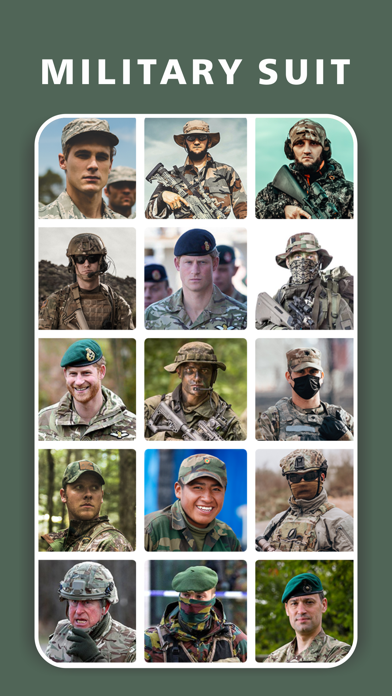 Military Suit Photo Montage HD スクリーンショット