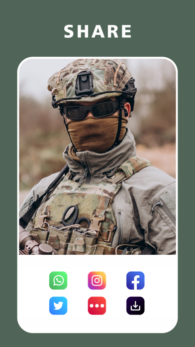 Military Suit Photo Montage HD スクリーンショット
