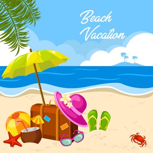 Beach Vacation Summer Stickers Beach Vacation Summer Stickers