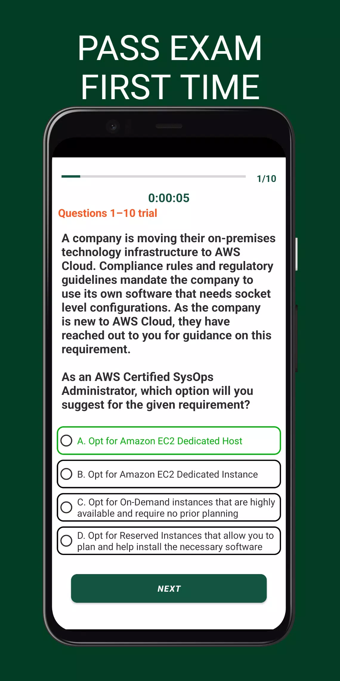 SOA-C02 Test Prep 2024 Screenshots