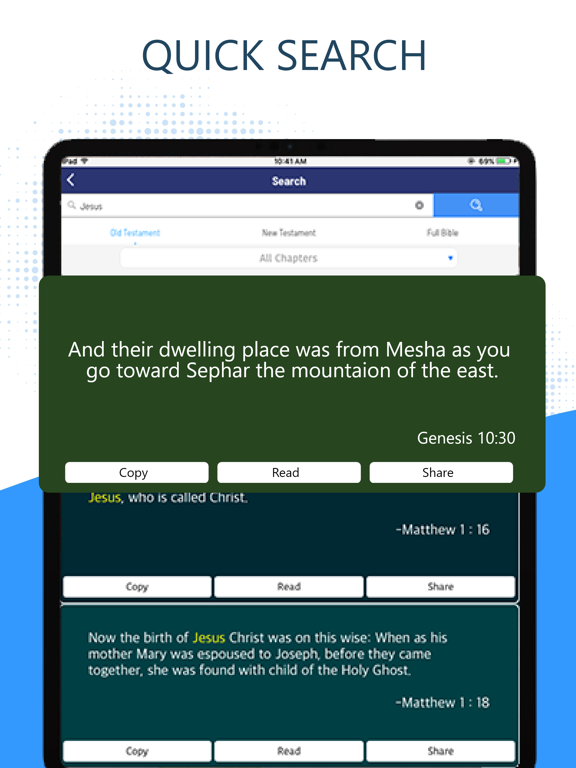 Holy Catholic Bible゜ iPad Screenshots