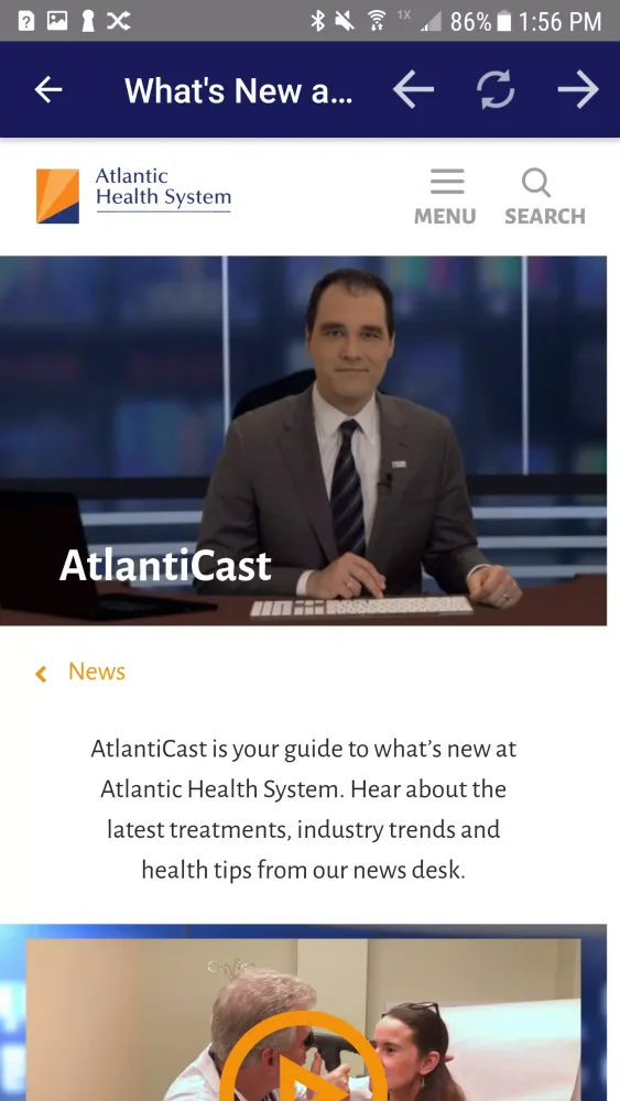 Atlantic Health Screenshots
