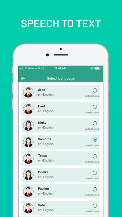 Capturas de tela do Text To Speech : Voice Memo