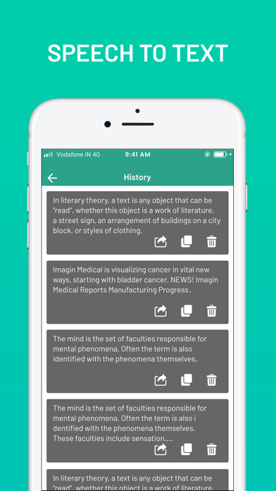 Capturas de tela do Text To Speech : Voice Memo