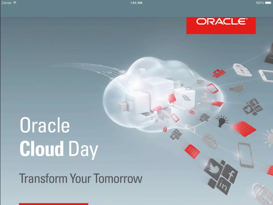 Oracle Cloud Day ZA iPad Screenshots