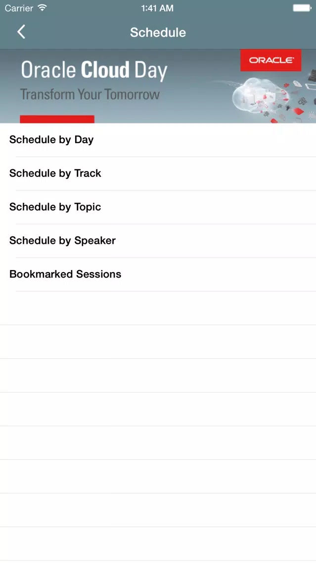 Oracle Cloud Day ZA Screenshots