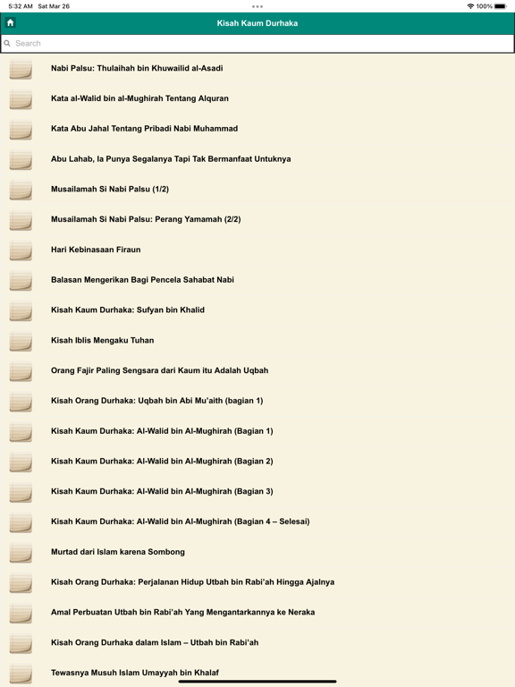 Kisah Muslim Offline iPad Screenshots