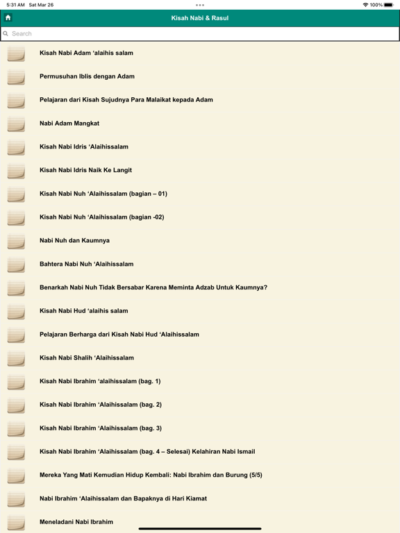 Kisah Muslim Offline iPad Screenshots