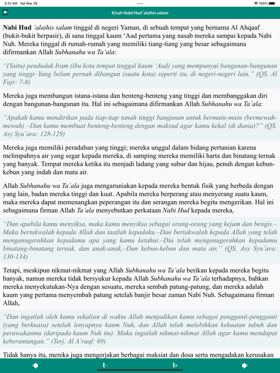 Kisah Muslim Offline iPad Screenshots