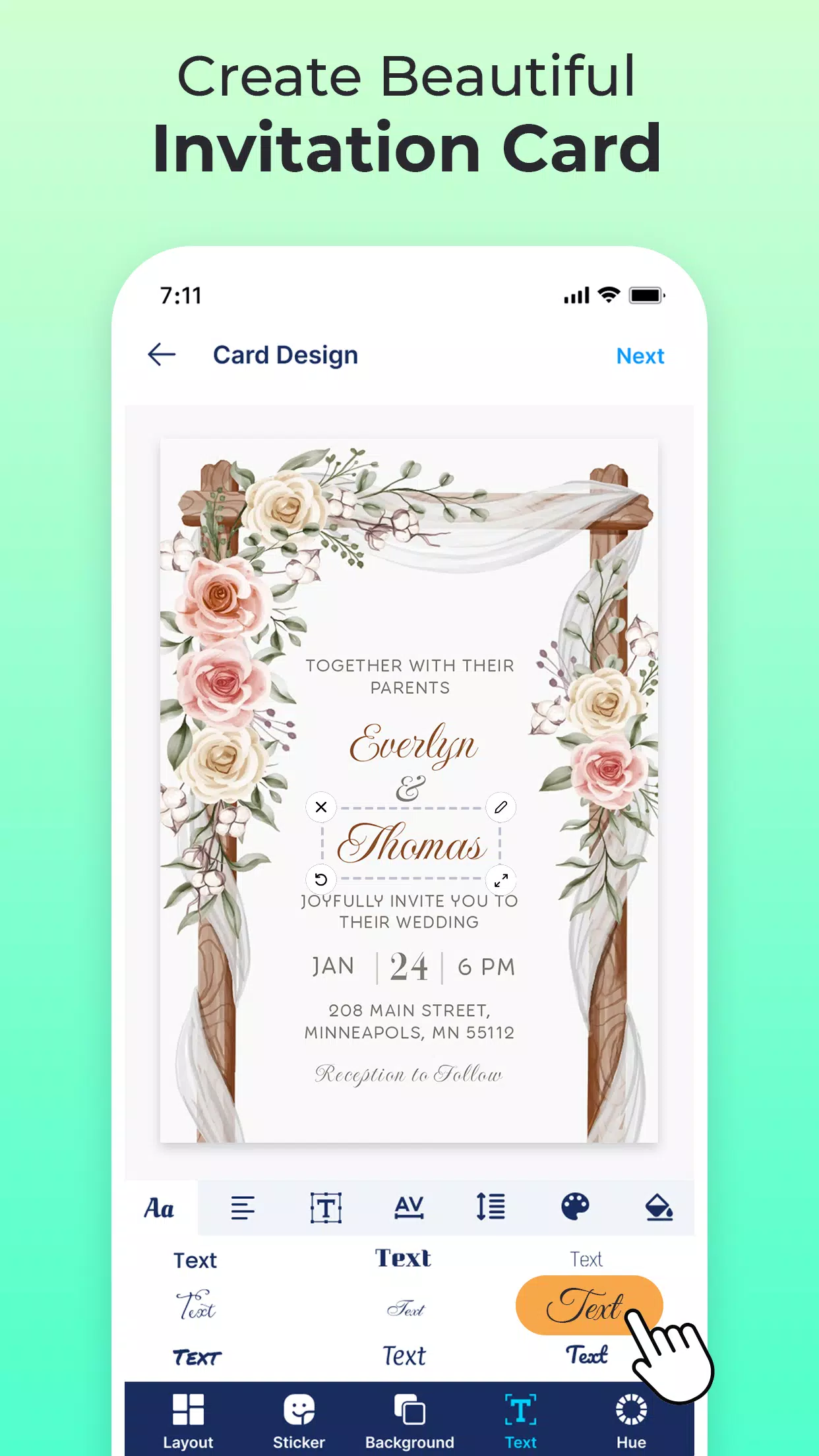 Invitation Maker & Card Design Screenshots