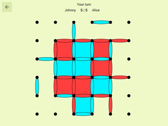 Dots and Boxes Online iPad Screenshots