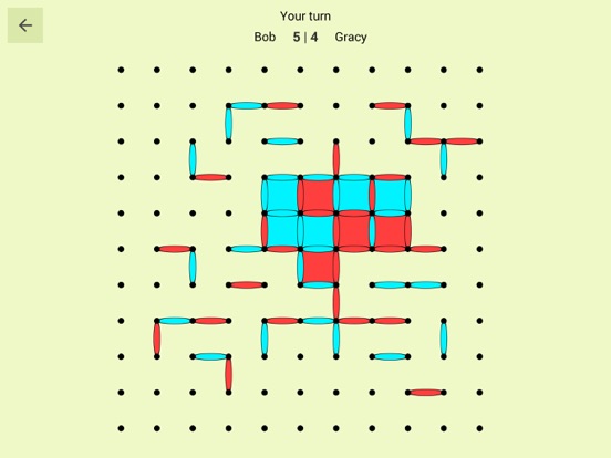 Dots and Boxes Online iPad Screenshots