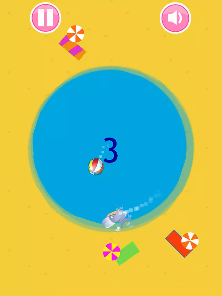 Jump Dolphin Ball Beach Show - Sea Animal Game iPad Screenshots