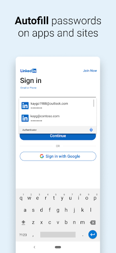 Microsoft Authenticator Screenshots