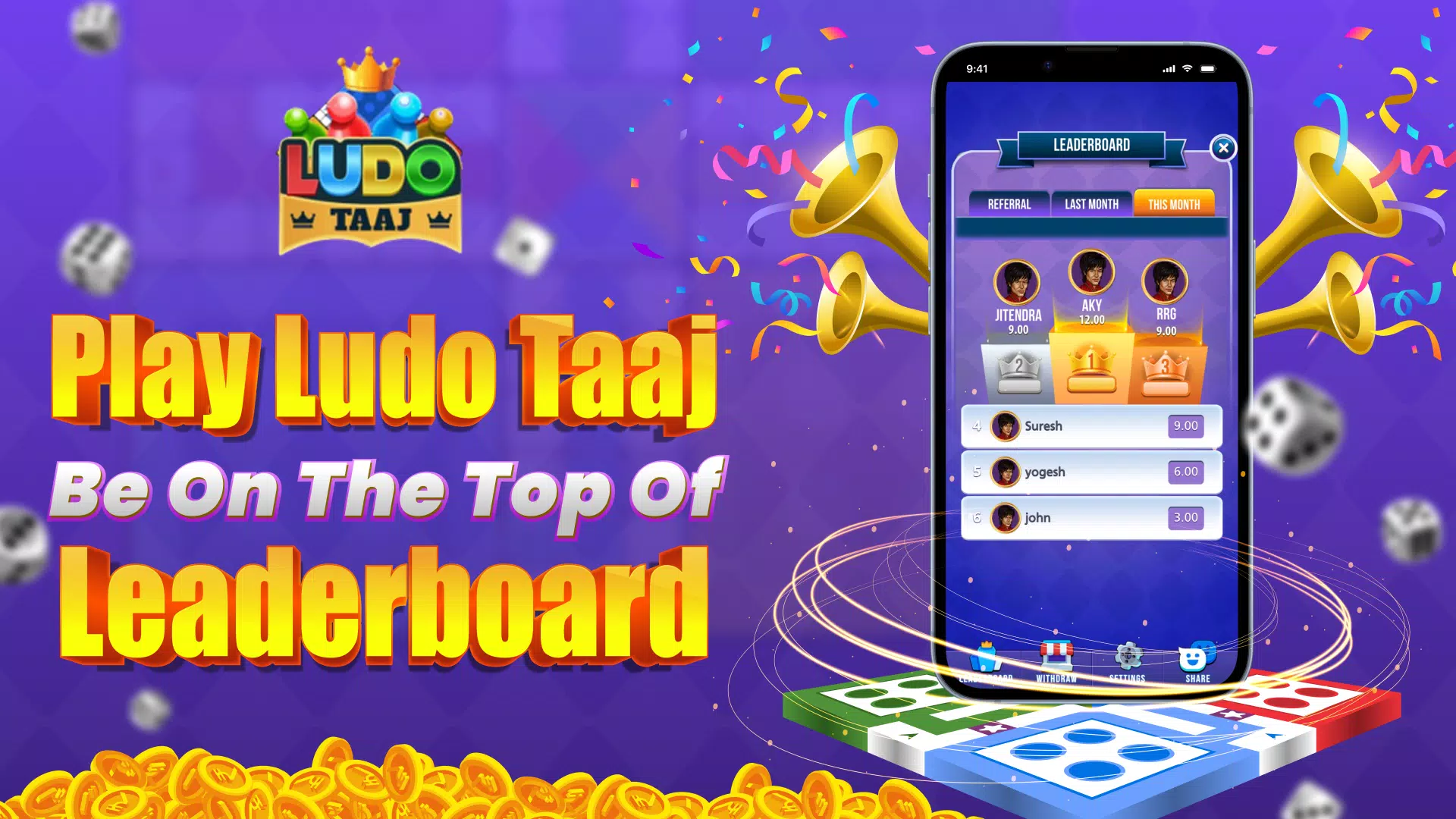 Ludo Taaj - Play Ludo & Win Screenshots