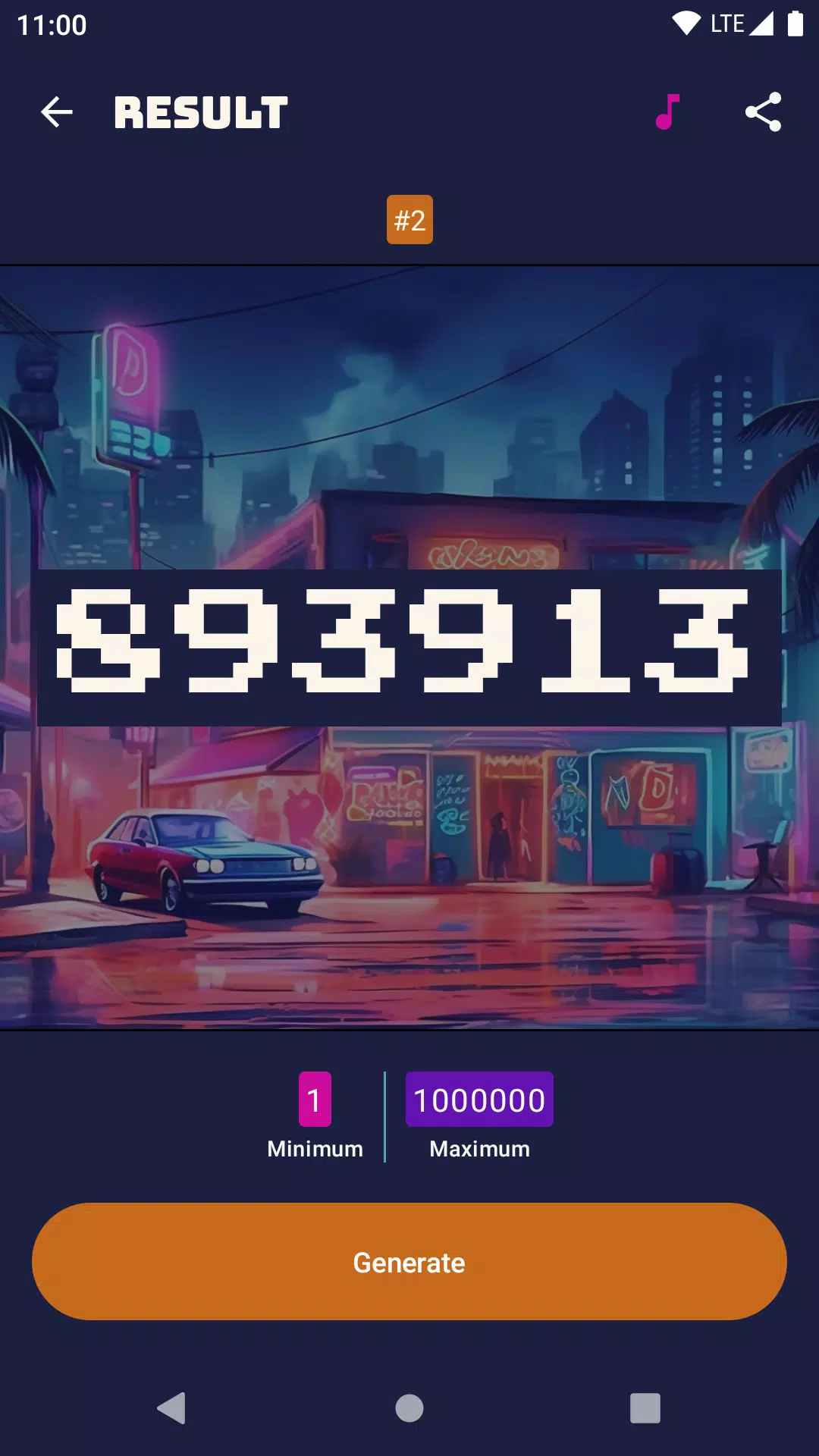 90's Random Number Generator Screenshots