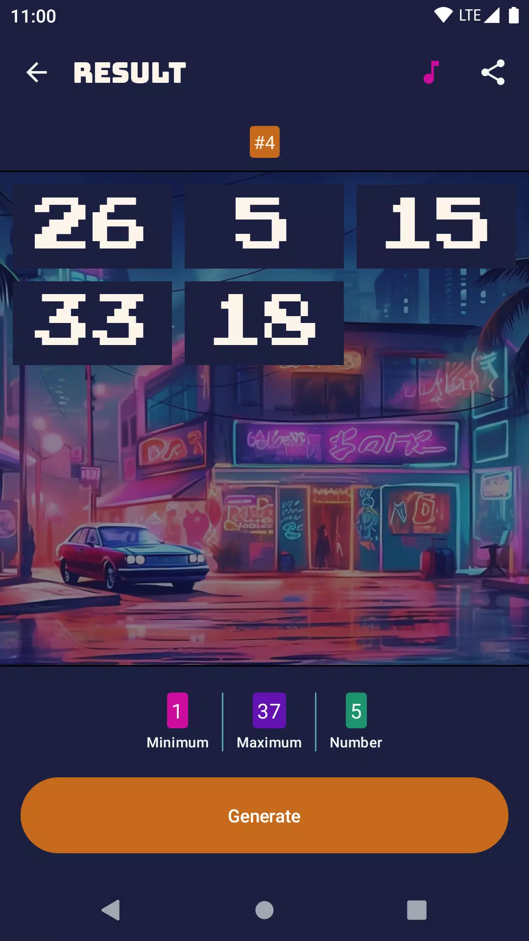 90's Random Number Generator Screenshots