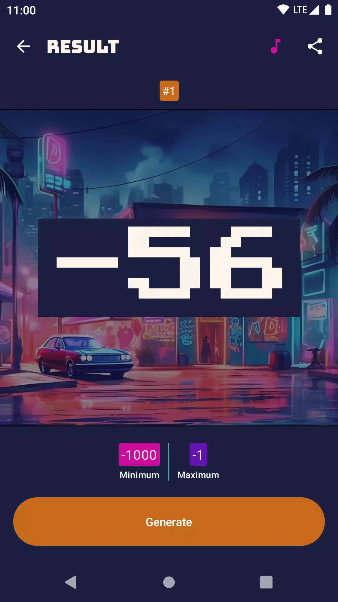 90's Random Number Generator Screenshots