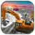 Snow Rescue Excavator Winter Crane 3D