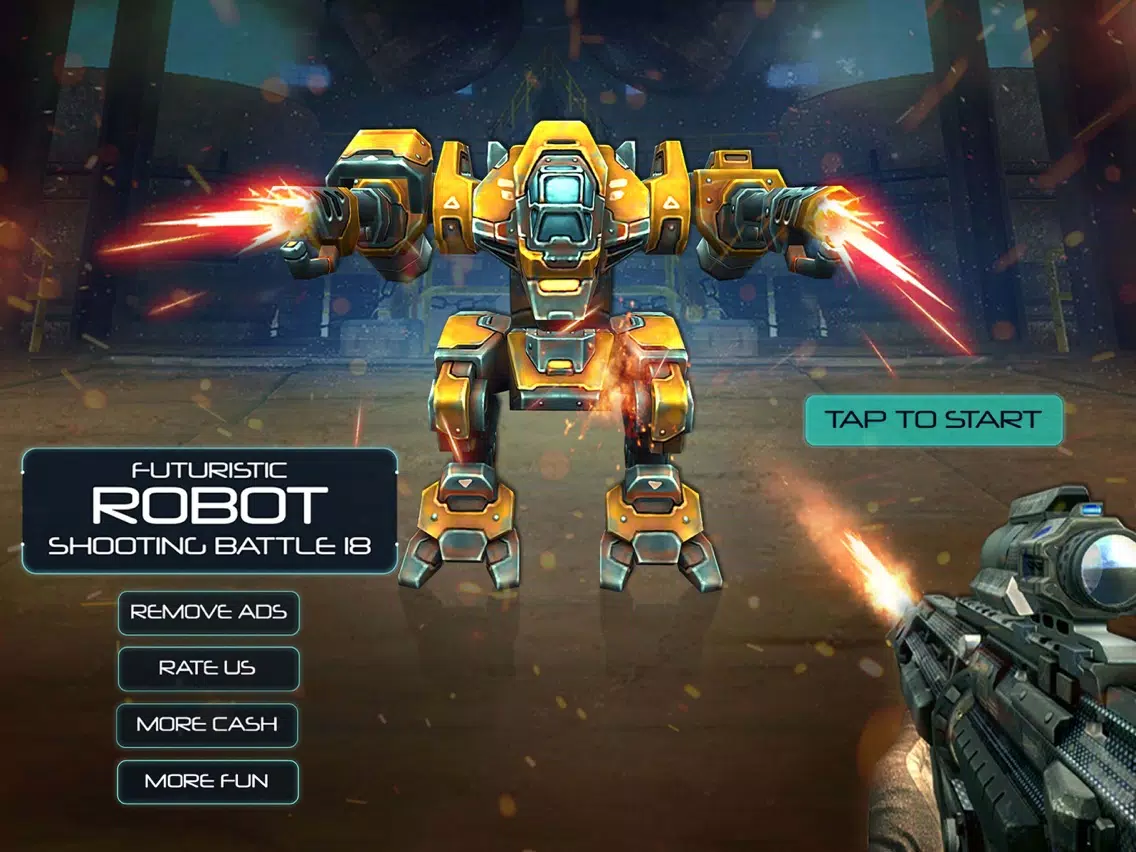 ภาพหน้าจอของ Futuristic Robot Shooting Battle 18 iPad 
